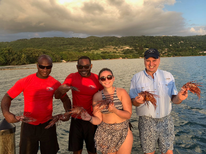 Lionfish kill in Jamaica