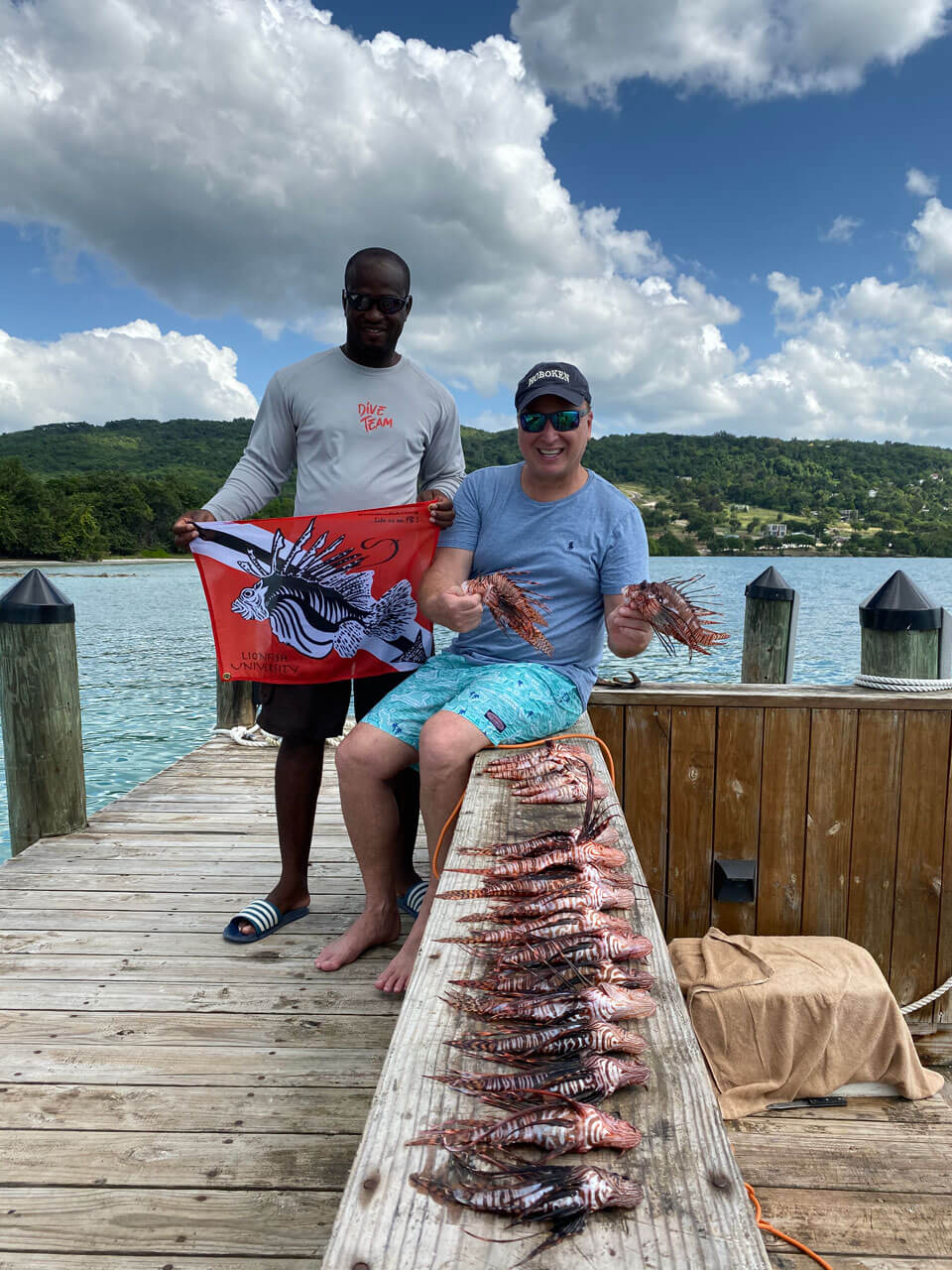 Lionfish hunting in Jamaica