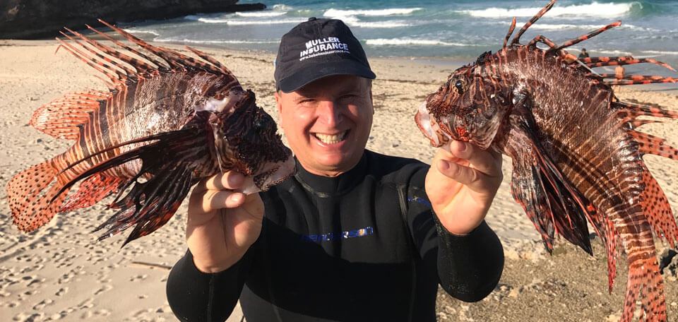 Roger with big Lionfish