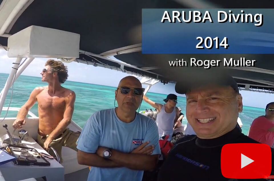 Roger J. Muller, Jr. on scuba diving boat