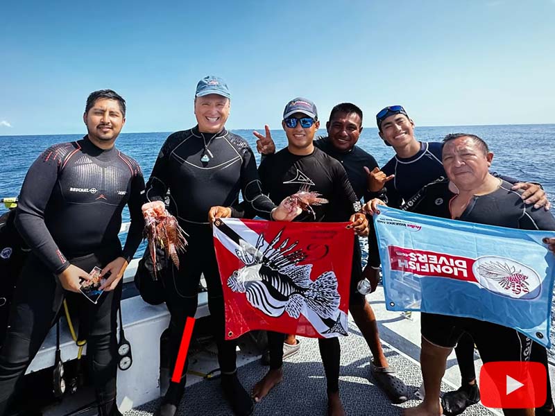 Lionfish Hunting Cancun Mexico