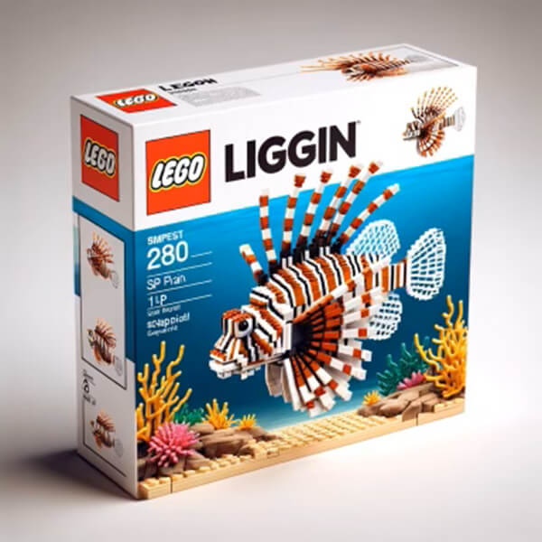 AI generated LEGO lionfish sets