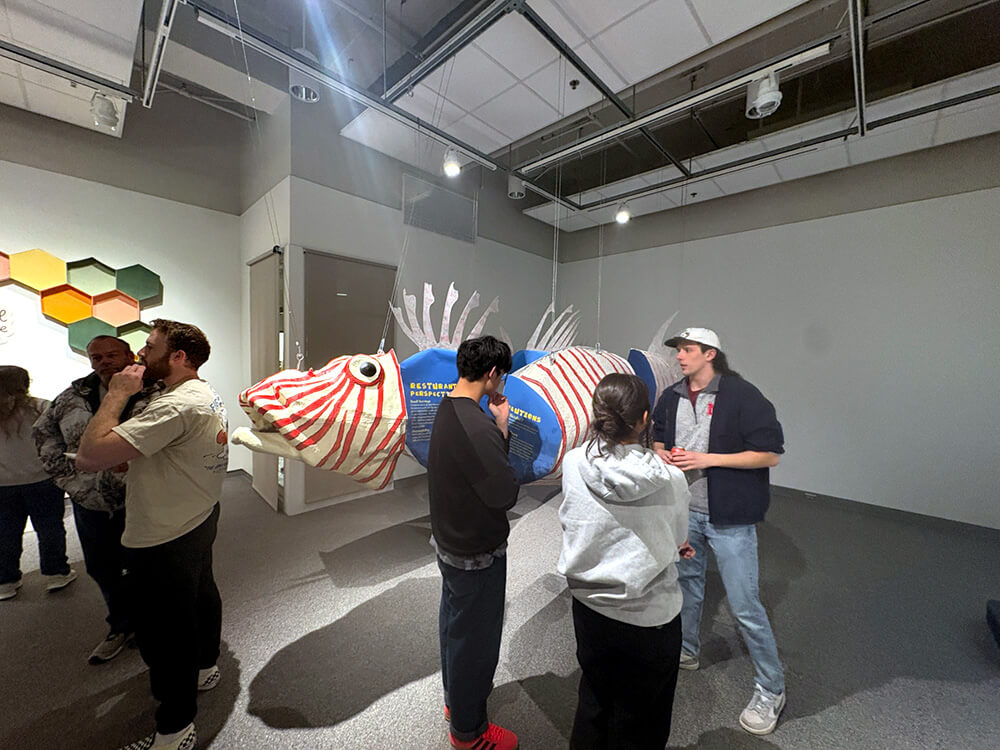 Cal Kennedy lionfish art exhibit