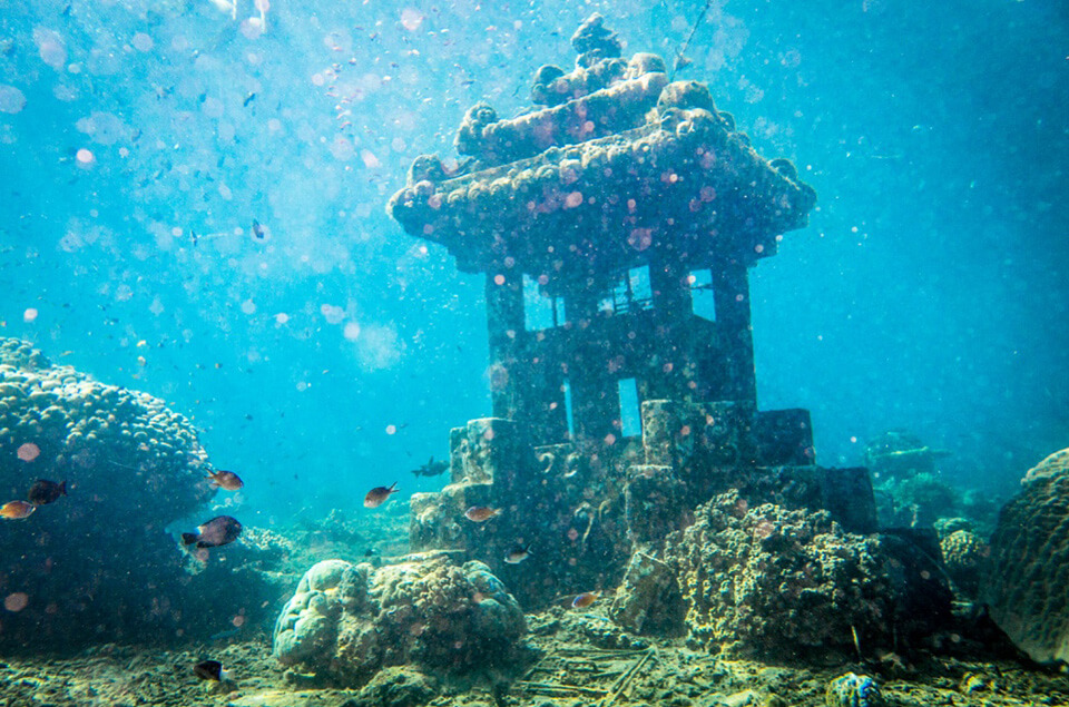 Jamaica underwater ruins