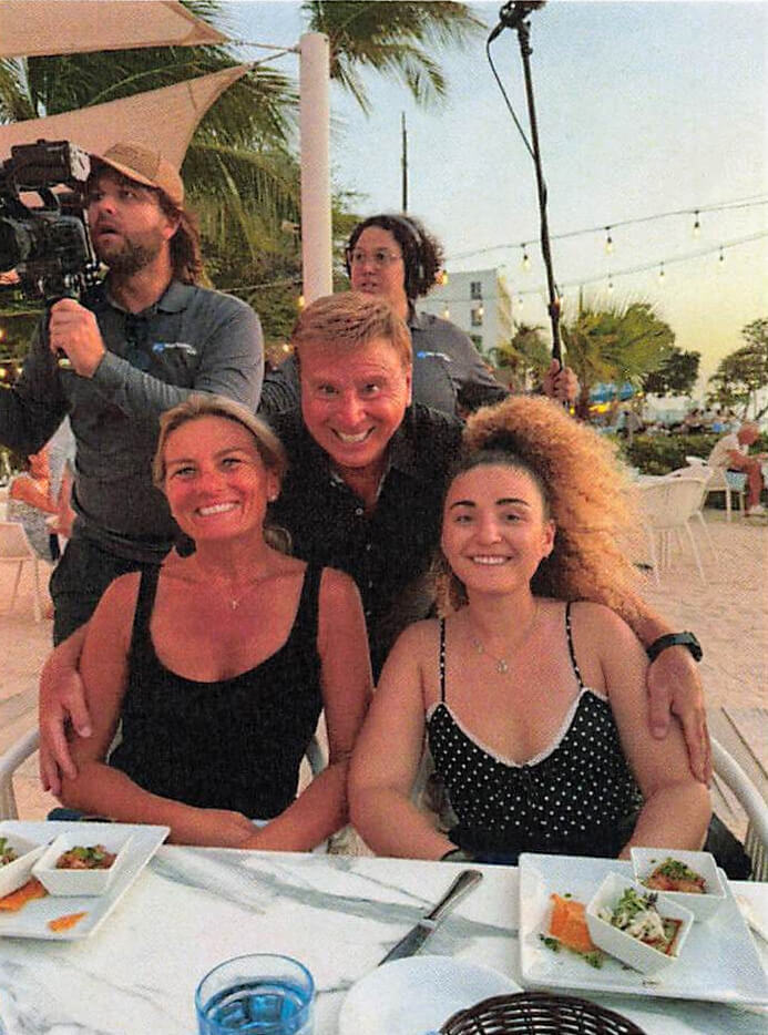Kanter Constandse filming the event for the upcoming lionfish documentary — Roger, Andrea, and Taylor Muller