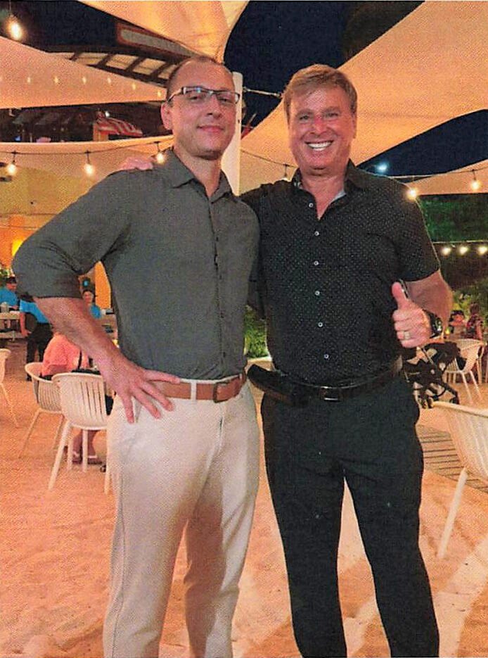 Hadicurari Restaurant Manager Alex Duque and Roger J. Muller Jr.